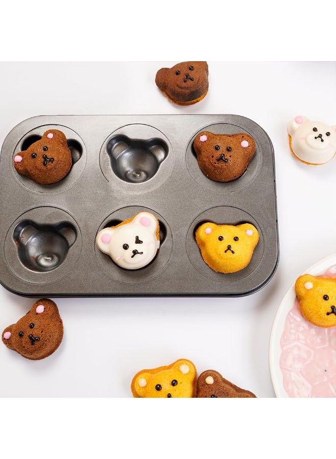 2 pcs bear-shaped muffin mold, mold cake mold, suitable for birthday party - Image 5